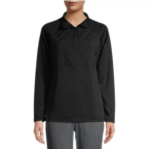 Pullover trapuntato Avia 1/4 zip active wear nero M allenamento outdoor leggero - Foto 1 di 5