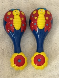 Vintage Battat Maraka Pair Plastic 7 Inch Toy - Picture 1 of 3