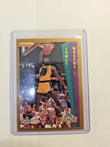 1992-93 Fleer Los Angeles Lakers Basketball Card #274 James Worthy  - Picture 1 of 2