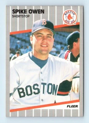 1989 Fleer Spike Owen Boston Red Sox #93 - Image 1 of 2