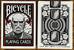 Cartas de anime Bicycle Attack on Titan Japón - Imagen 1 de 4