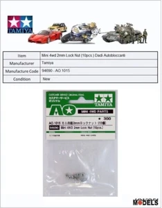 Mini 4wd 2mm Lock Nut (10pcs.) Dadi Autobloccanti Tamiya 94690 AO.1015 Nuovo New - Imagen 1 de 1