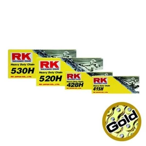 RK Motorcycle Chain Heavy Duty Gold HSB 428-122L (24.2KN) - Picture 1 of 1