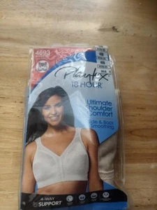 Playtex Women's 18 Hour Original Comfort Strap Full Coverage Wirefree Bra 4693 - Picture 1 of 1