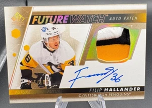 2022-23 SP Authentic FILIP HALLANDER Future Watch Auto Patch /100 FWAP-FH Rookie - Picture 1 of 3