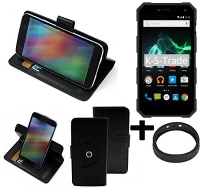 Housse Étui Archos 50 Saphir + PARACHOQUE Flip Cover Coque fleur Wallet Bag Cas - Photo 1/4