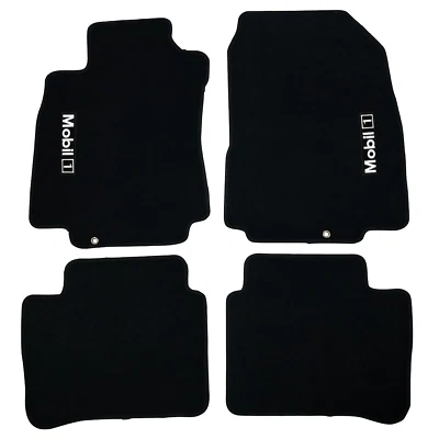 Fits 07-12 Nissan Versa Black Floor Mats Carpets Nylon Anti-slip 4PCS w/ MOBIL1 Foto 1 de 4