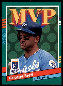 1991 Donruss #396 George Brett MVP Kansas City Royals