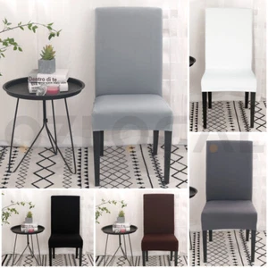 Chair High Stretch Dining Slipcover Removable Seat Cover Washable Banquet Event - Picture 1 of 16