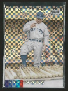 2020 Topps Stadium Club Chrome Lou Gehrig Yankees #35 Xfractor Parallel Rare Sp