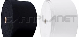 1m Super Qualitäts- Gummiband, Breite: 100mm (10cm) Farbe: SCHWARZ oder WEIß - Bild 1 von 2