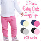 Infant Toddler Baby Girls Leggings Pants Bundle Multibuy Multipack Cotton Rich