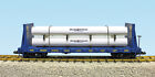 USA Trains G Scale 17604 Pipe Load Flat Car C S X Transportation blue