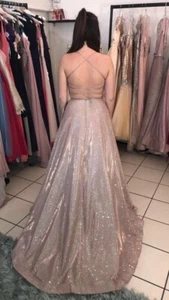 Rouge rosa funkelndes Abschlussballkleid - Bild 1 von 9