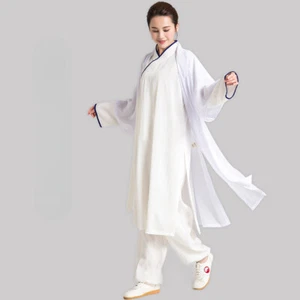 Wudang Taoist Kung fu Veil to match Tai chi Uniforms Robes Wushu Suit 11 colors - Picture 1 of 21