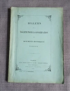 Bulletin de la société pour la conservation des monuments historiques d'Alsace 1 - Imagen 1 de 4