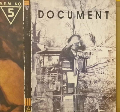 R.E.M. Document Vinyl Record LP w Inner UK 1987 I.R.S. NM - Image 1 of 2