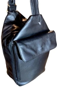 Neu aus altem Lagerbestand Tignanello Echtleder wandelbarer Sling Rucksack Handtasche - Bild 1 von 18