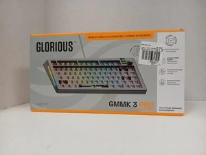Glorious GMMK 3 Pro Barebone 75% Mechanical Gaming Keyboard, Silver  *PARTS*  #5 - Picture 1 of 9