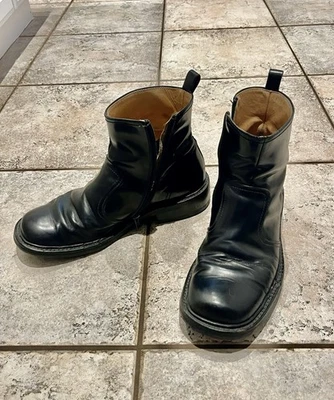 Dolce & Gabbana Hombres Cremallera Lateral Puntera Cuadrada Botas De Colección Años 90 Hechas en Italia  Foto 1 de 4