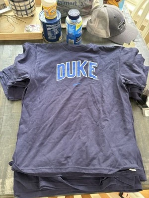 Nike Tee NCAA Duke Blue Devils Youth Medium Blue T-shirt Shirt NWT - Image 1 of 4