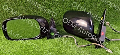 Пара оригинальных электрических боковых зеркал для дверей Lexus LS430 2001-2006 годов выпуска от оригинального производителя JDM б/у - Изображение 1 из 4