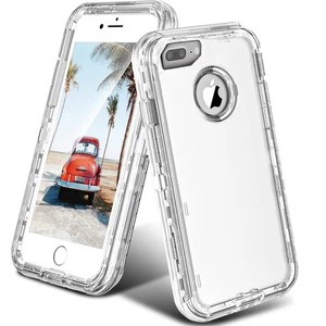 ORIbox Clear Case für iPhone 7 Plus & 8 Plus - Stoßfest Robust - Bild 1 von 9