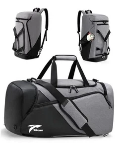 Gym Bag for Men Women, Large Sport Duffel Bags with Shoe Compartment Wet - Picture 1 of 7