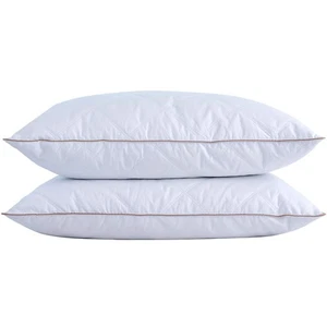 ® Cuscino Piume d'Oca e Piumino con Trapuntatura Diamante con Copripiumino 100% Cotone... - Foto 1 di 8