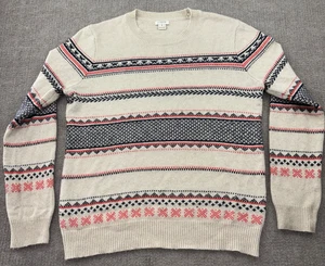 J Crew Fair Isle Nordic Crewneck Sweater Gr. M Merinowollmischung Pullover Damen - Bild 1 von 11