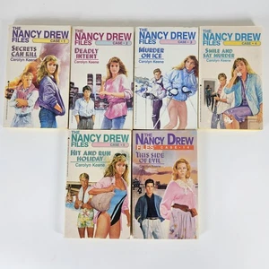 Nancy Drew by Carolyn Keene Paperback Lot Of 6 Books The Case Files - Foto 1 di 17