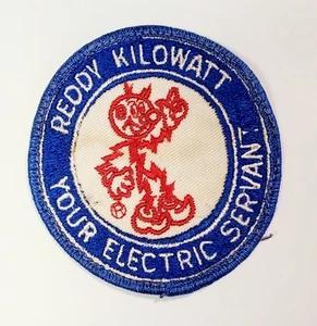 Ready Kilowatt Your Public Servant Patch Vintage Rare 1950s/60s 3" Discolored - Picture 1 of 2