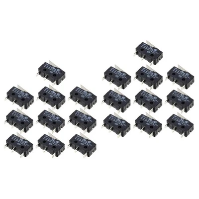 20 stücke 10A Micro Switch Scharnierhebel Hochleistungs-Mikroschalter (schwarz) - Bild 1 von 4