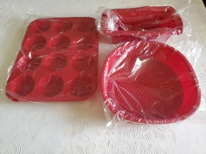 Silikon Muffin, Cup Cake, Laibform, 3 Stück Neu - Bild 1 von 1