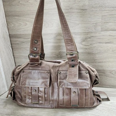 Bolso de Hombro Cartera de Cuero FRANCESCO BIASIA Marrón Western Boho Foto 1 de 4