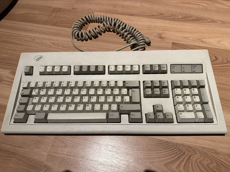IBM Keyboard Tastatur 1386716 Model M Klick Clicky 1987 PS/2 Retro 486 Rainbow F - Bild 1 von 4