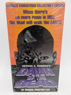 Dawn of the Dead VHS Digitally Remastered Directors Cut 2 Tape Set - New Sealed - Image 1 of 4