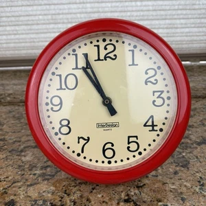 READ! Vintage InterDesign Quartz Wall Clock 1982, DOES NOT WORK!! Decor Parts - Picture 1 of 13