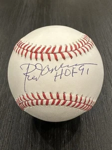 ROD CAREW signed OML Baseball HOF 91 Insc autographed TWINS Angels JSA - Picture 1 of 2