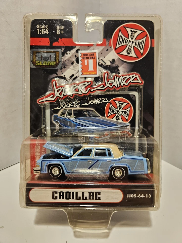 West Coast Choppers Jesse James Muscle Machines Chevy Wagon Blue 1 64 Scale