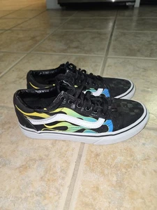 Zapatillas Vans Flame a Cuadros Juniors Niños Grandes Talla 4 - Imagen 1 de 8