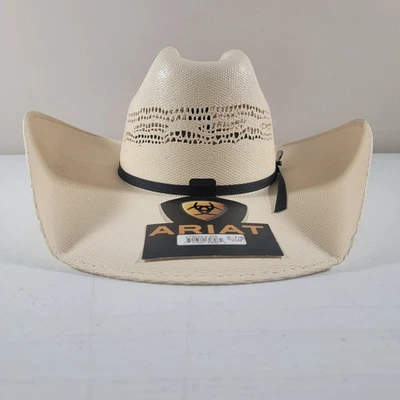 Sombrero de vaquero de paja Ariat - Dickson 6 7/8 Western para hombre Foto 1 de 4