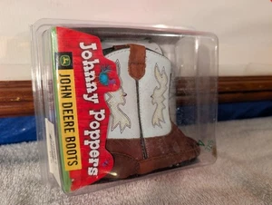 John Deere Johnny Poppers Baby Infant Cowboy Boots Boy Girl Size 4 - Picture 1 of 14