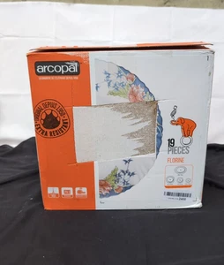 Juego de Cena Arcopal Florine 19 Piezas, 33 x 33 x 31 cm (CAJA DAÑADA) - Imagen 1 de 2