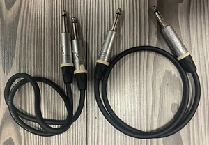 2x MOGAMI 2582 Instrumentenkabel Gitarre Bass mit NEUTRIK 1/4" Klinke 6,35mm - Bild 1 von 4