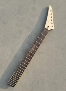 Reverse head Maple Guitar Neck 22 Fret 25.5 inch Rosewood fretboard Bolt on Heel - Picture 1 of 4