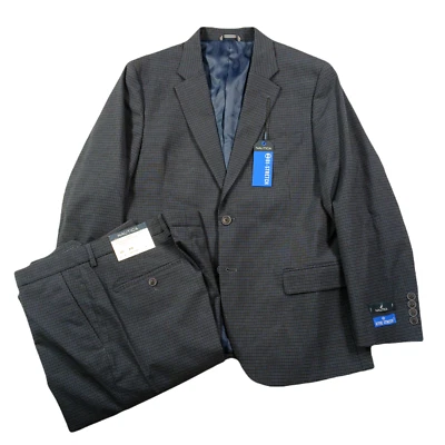 Костюм Nautica мужской 42S 2 изделия брюки 36 x 32 синий тик современный крой Bi-Stretch $395 - Изображение 1 из 4