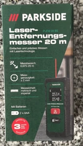Laserentfernungsmesser Parkside bis 20 Meter, Modell PLEM 20 B5 - Bild 1 von 4