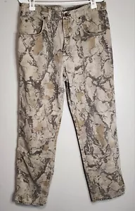 Vintage Wrangler Camo Pants Mens 34x34 Double Knee Jeans Cotton - Picture 1 of 5
