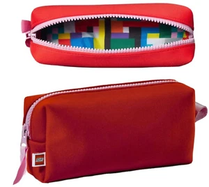 Confezione da 2 - LEGO Astuccio Portamatite - Borsa Morbida 8x4 Rossa con Cerniera - Foto 1 di 8